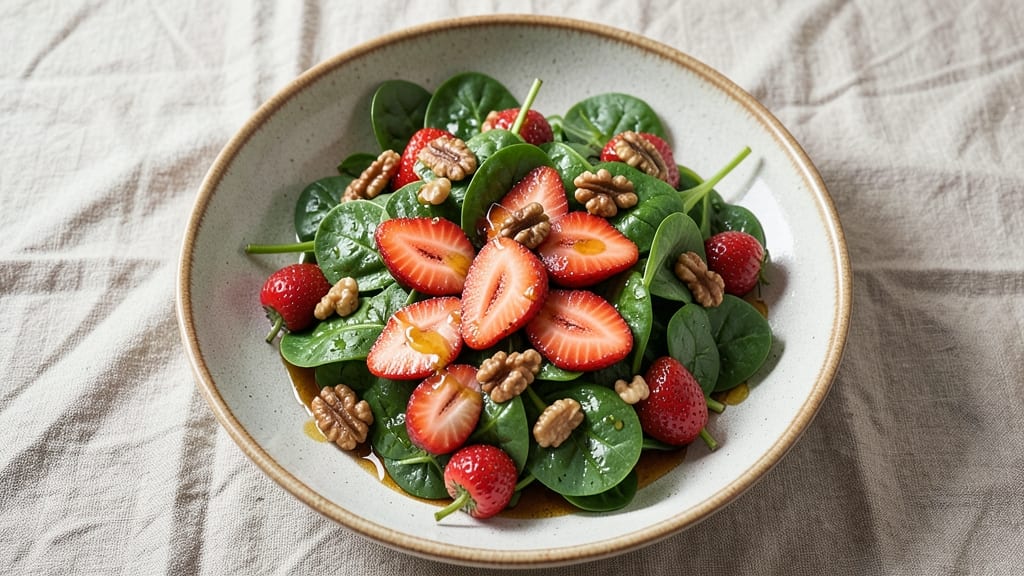 Best Ever Strawberry Spinach Salad Recipe: Bright Sweetness Meets Herbal Crunch