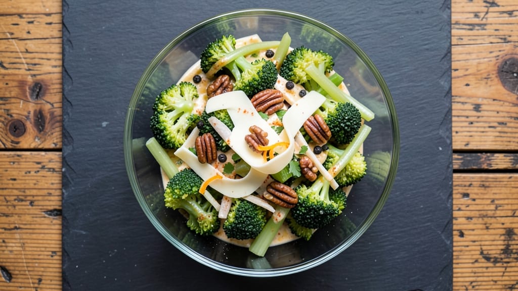 Broccoli Salad Recipe Urban Cookhouse: Crisp Celery Crowns Over Tangy Mustard-Anchovy Bliss
