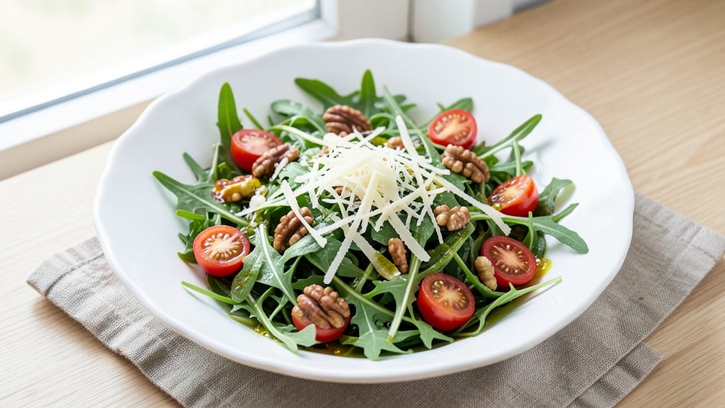 Arugula Summer Salad Recipe: Bright Greens with Lemon-Pepper Zing