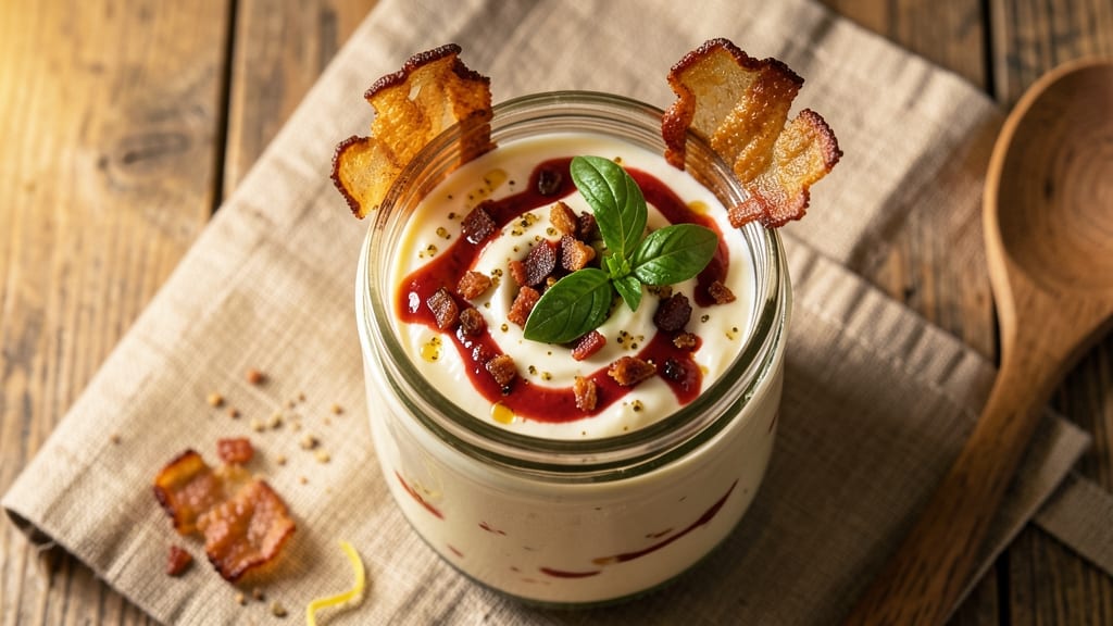 Bacon Tomato Salad Dressing Recipe: Smoky Sweetness With Crispy Celery Crowns