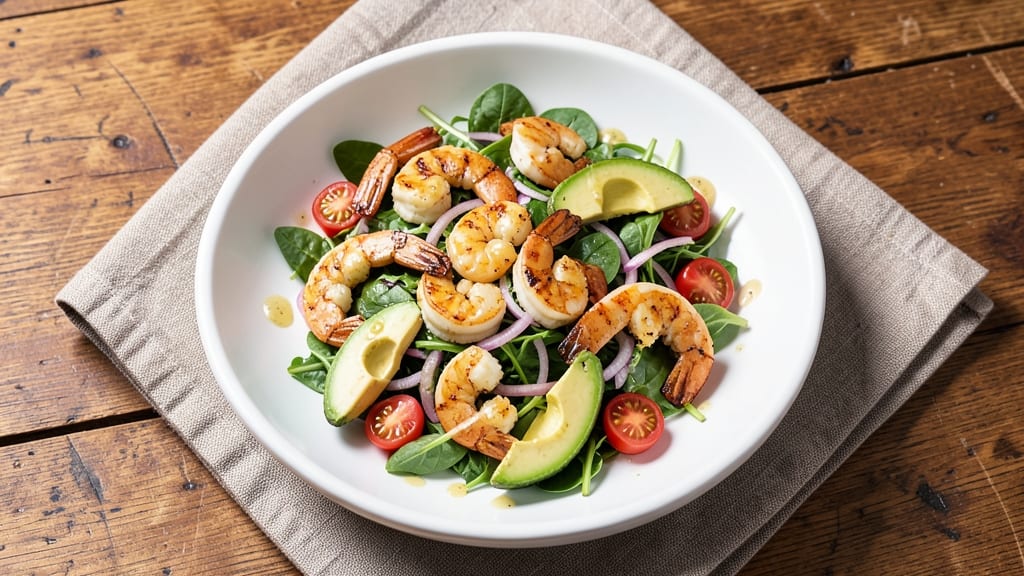 Avocado Shrimp Salad Recipe: Natasha's Kitchen Protein-Packed Crunch