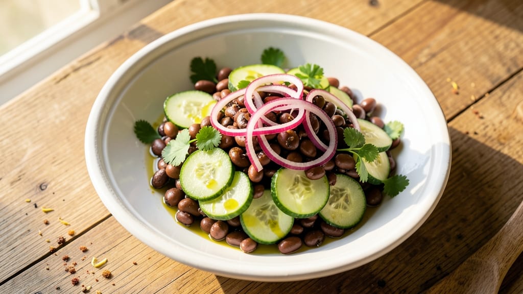Black Bean and Cucumber Salad Recipe: Zesty Lime and Cilantro Crunch