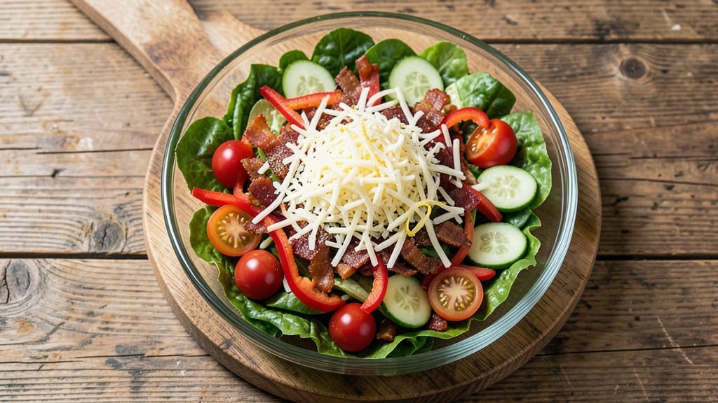 Buffet Salad Recipe: Layered Crunch With Warm Bacon Bits