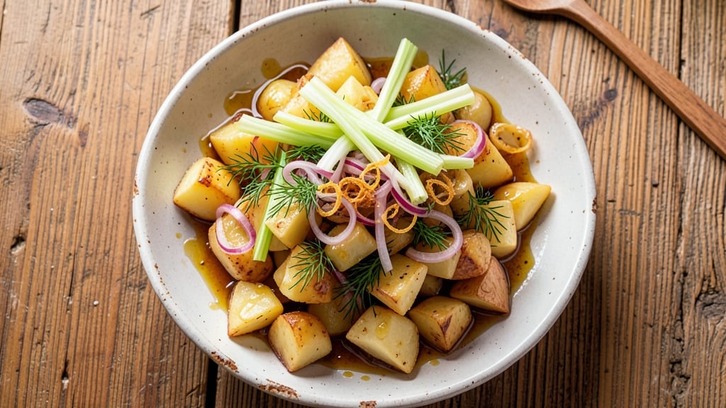Anthony Bourdain's Potato Salad Recipe: Bold, No-Mayo Kick With Crisp Celery Crowns