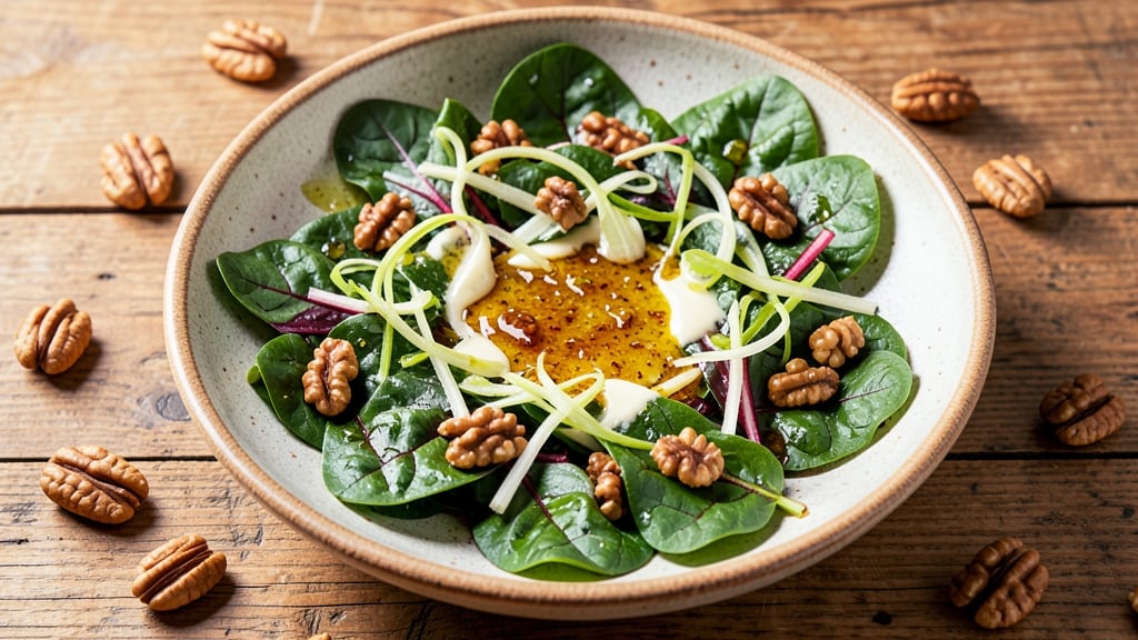 Beetroot Leaves Salad Recipe: Earthy Greens With Nutty Lemon Vinaigrette