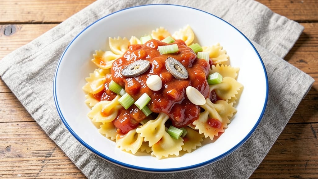 Bernstein's Italian Dressing Pasta Salad Recipe: Crisp Celery Crowns Over Bold Garlic-Anchovy Cream