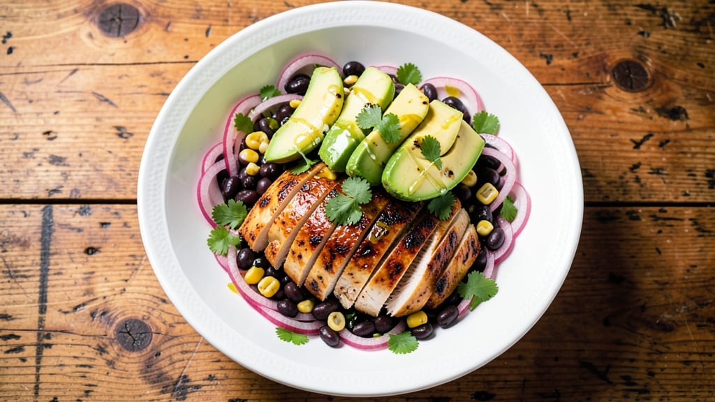 Black Bean Chicken Salad Recipe: Protein-Packed Crunch With Zesty Lime Dressing