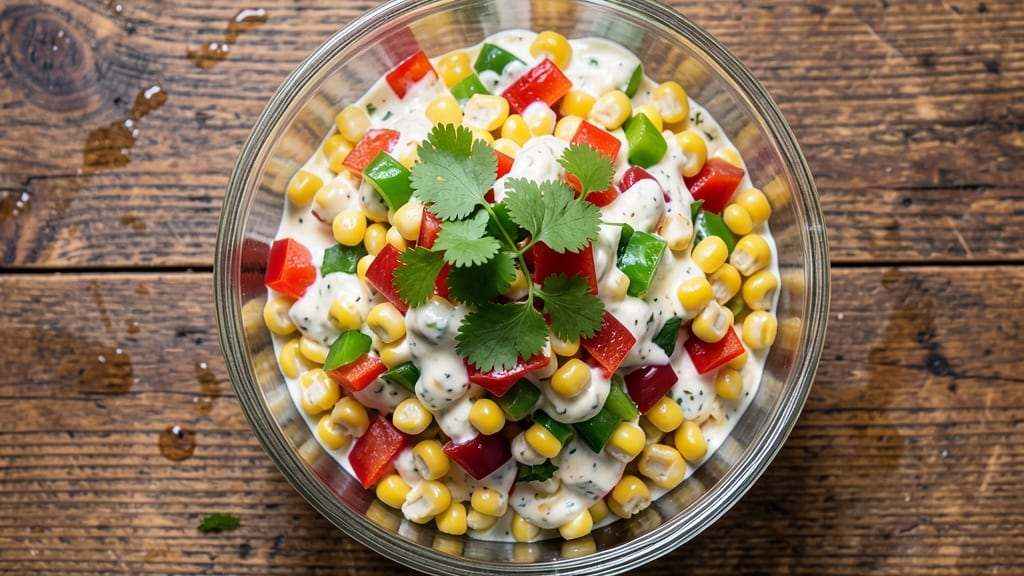 Corn Salad Recipe With Mayo and Sour Cream: Cool Creamy Crunch for Picnics