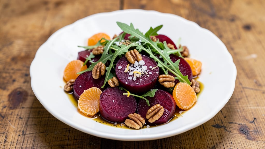 Beet and Mandarin Orange Salad Recipe: Sweet-Tart Crunch With Citrus-Kissed Earthiness