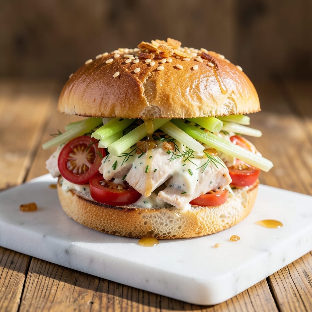 5 Star Chicken Salad Sandwich Recipe: Luxurious Layers of Crisp Celery and Creamy Dream