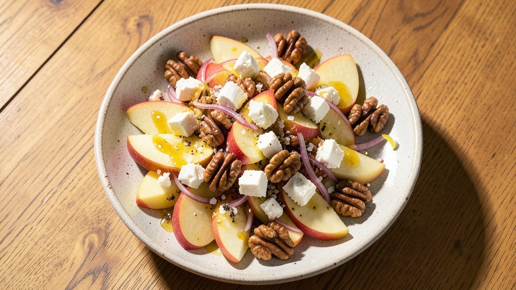 Apple Walnut Feta Salad Recipe: Crunchy Textures and Tangy Balance