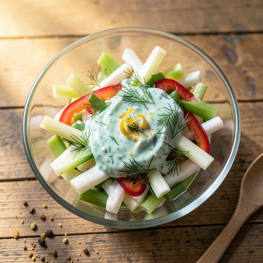 After-Dinner Salad Recipe: Celery-Dill Crunch With No-Mayo Creaminess