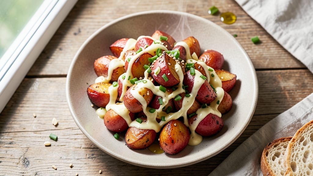 Baked Red Potato Salad Recipe: Warm Spuds and Herbed Cream Cheese Bliss