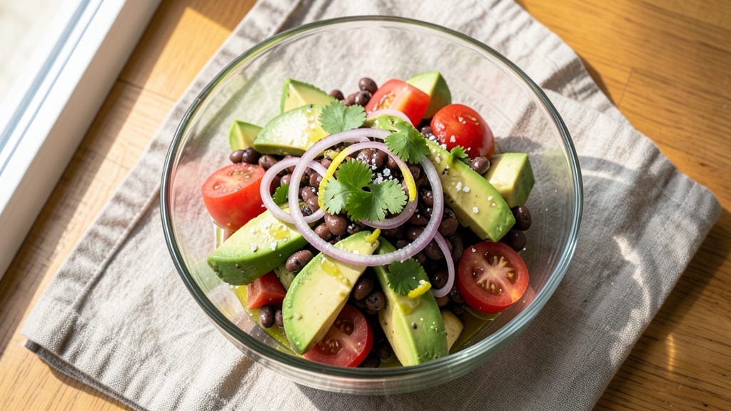 Avocado Tomato Black Bean Salad Recipe: Bright, Zesty Lunch in 15 Minutes