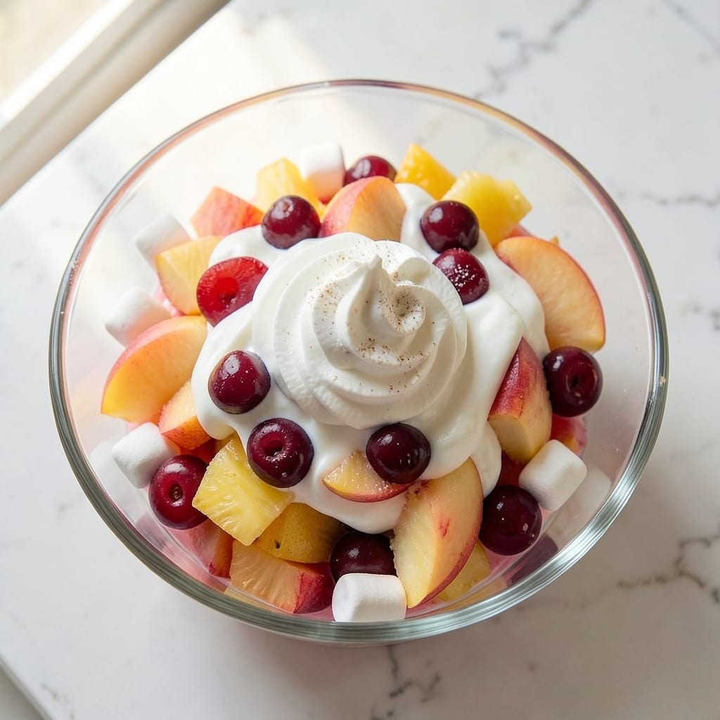 Ambrosia Salad Recipe With Fruit Cocktail and Sour Cream: Layered Southern Sweetness Without Mayo