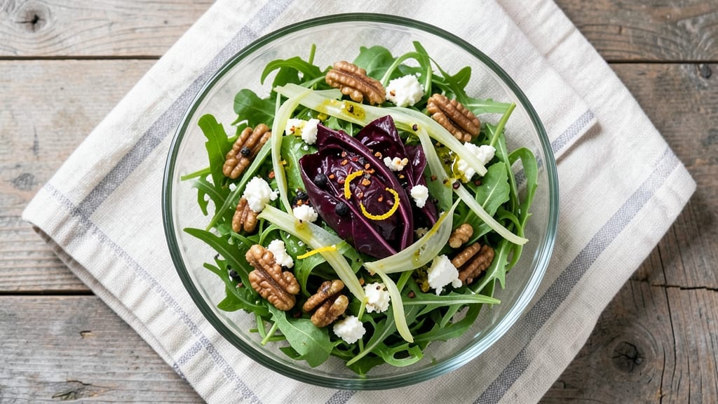 Bitter Greens Salad Recipe: Bold Herb Vinaigrette That Stands Up to Spice