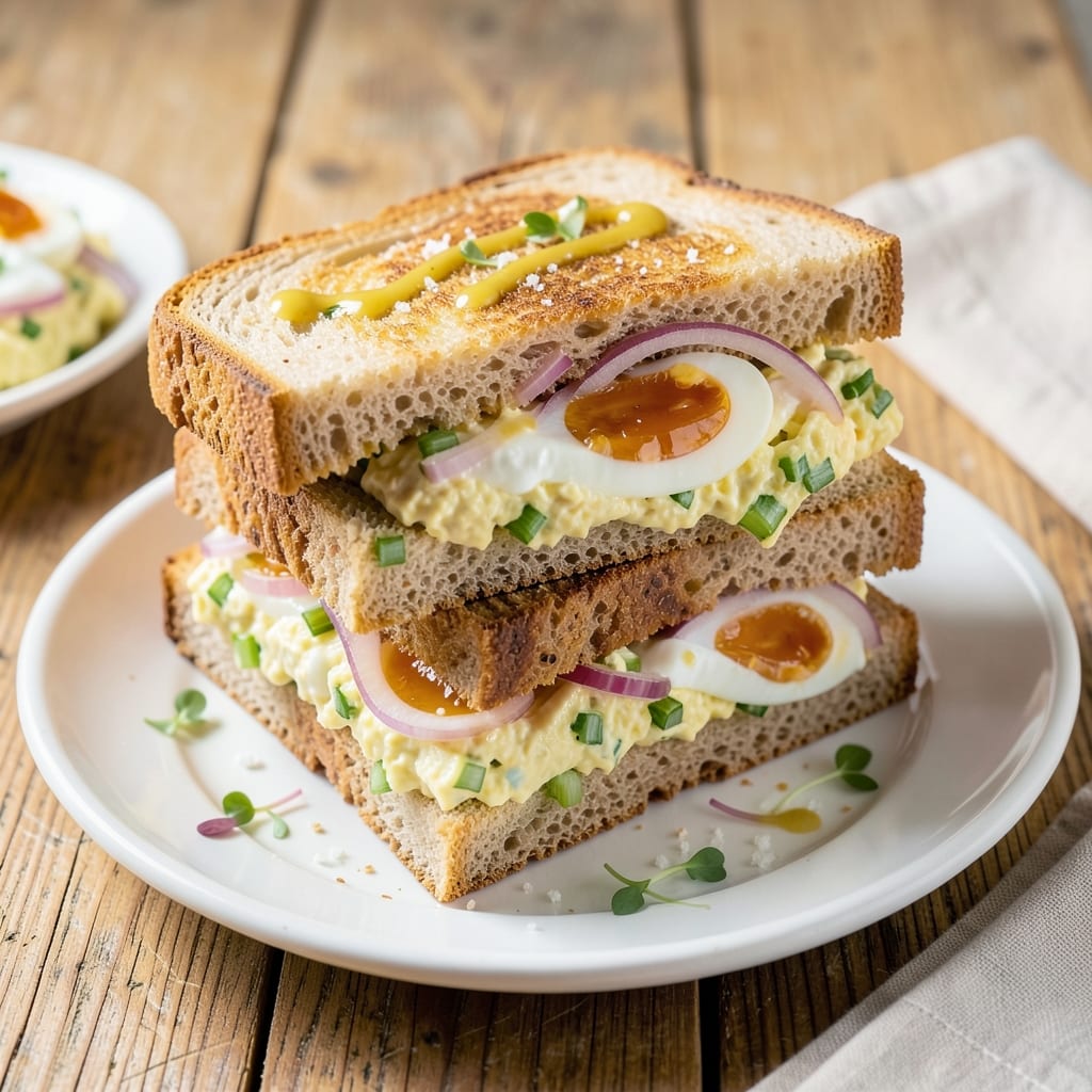 Amazing Egg Salad Sandwich Recipe: Celery-Crusted Creaminess With Toasted Bagel Bites
