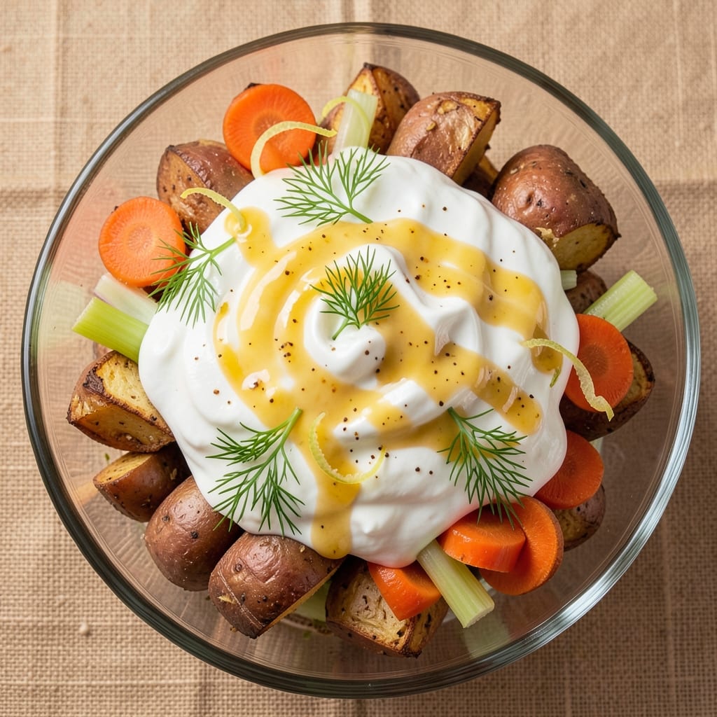 5 Cup Salad Recipe With Sour Cream: Celery-Crusted Creaminess That Stays Fresh for Days