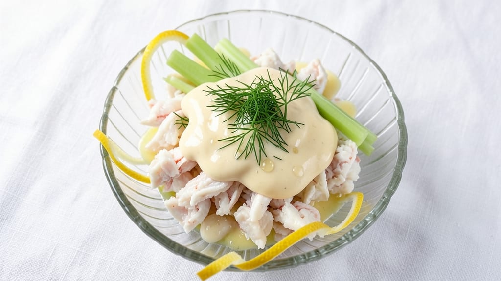 Cafe Max Crab Salad Recipe: Lemon-Dill Velout With Perfectly Chilled Crab