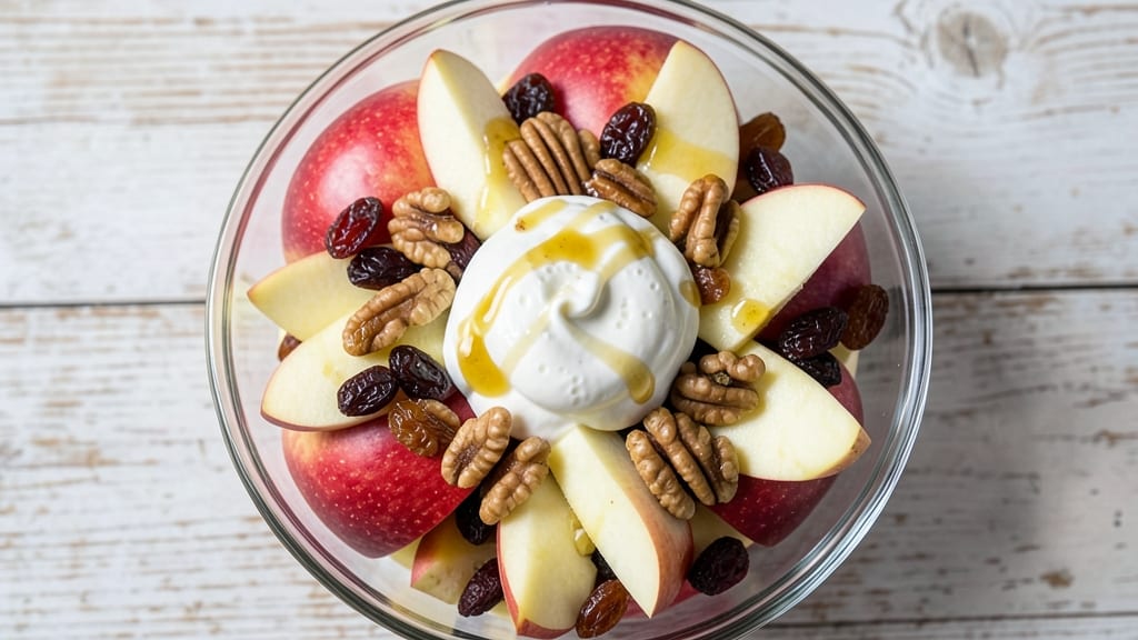 Apple Salad with Pecans and Raisins Recipe: Sweet-Tart Bites With Nutty Crunch
