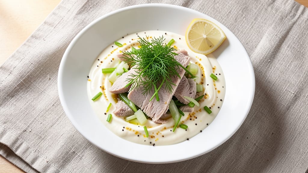 Au Bon Pain Tuna Salad Recipe: Crisp Celery Crowns and Zesty Herb Velout