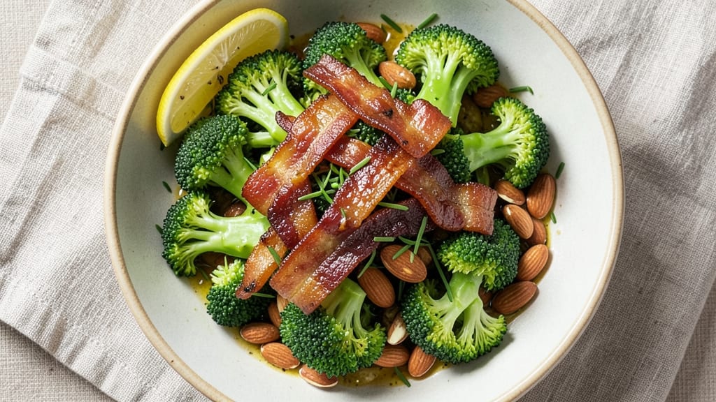 Broccoli Bacon Salad Recipe Healthy: Crispy Bites with Protein-Packed Freshness