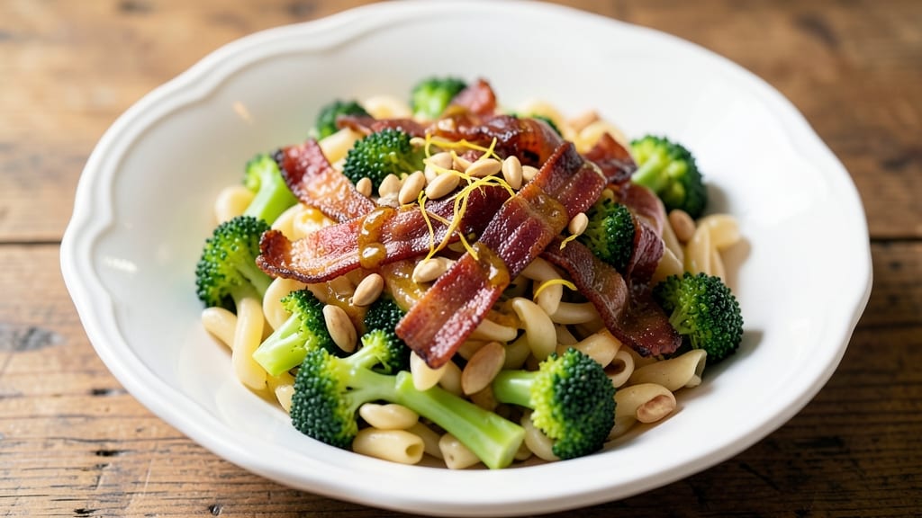 Broccoli Bacon Pasta Salad Recipe: Crispy Bacon and Floret Crunch in 20 Minutes