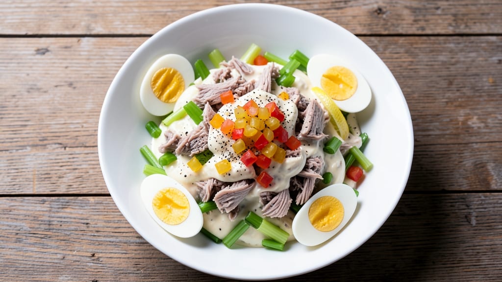 Best Tuna Salad Recipe With Egg and Sweet Relish: Bright Citrus and Crunchy Celery Contrast