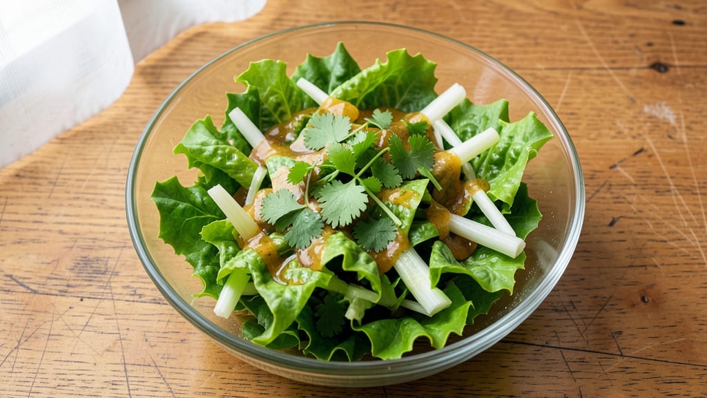 Buttercrunch Lettuce Salad Recipe: Celery Crown Crunch Over Tangy Lime-Herb Dressing