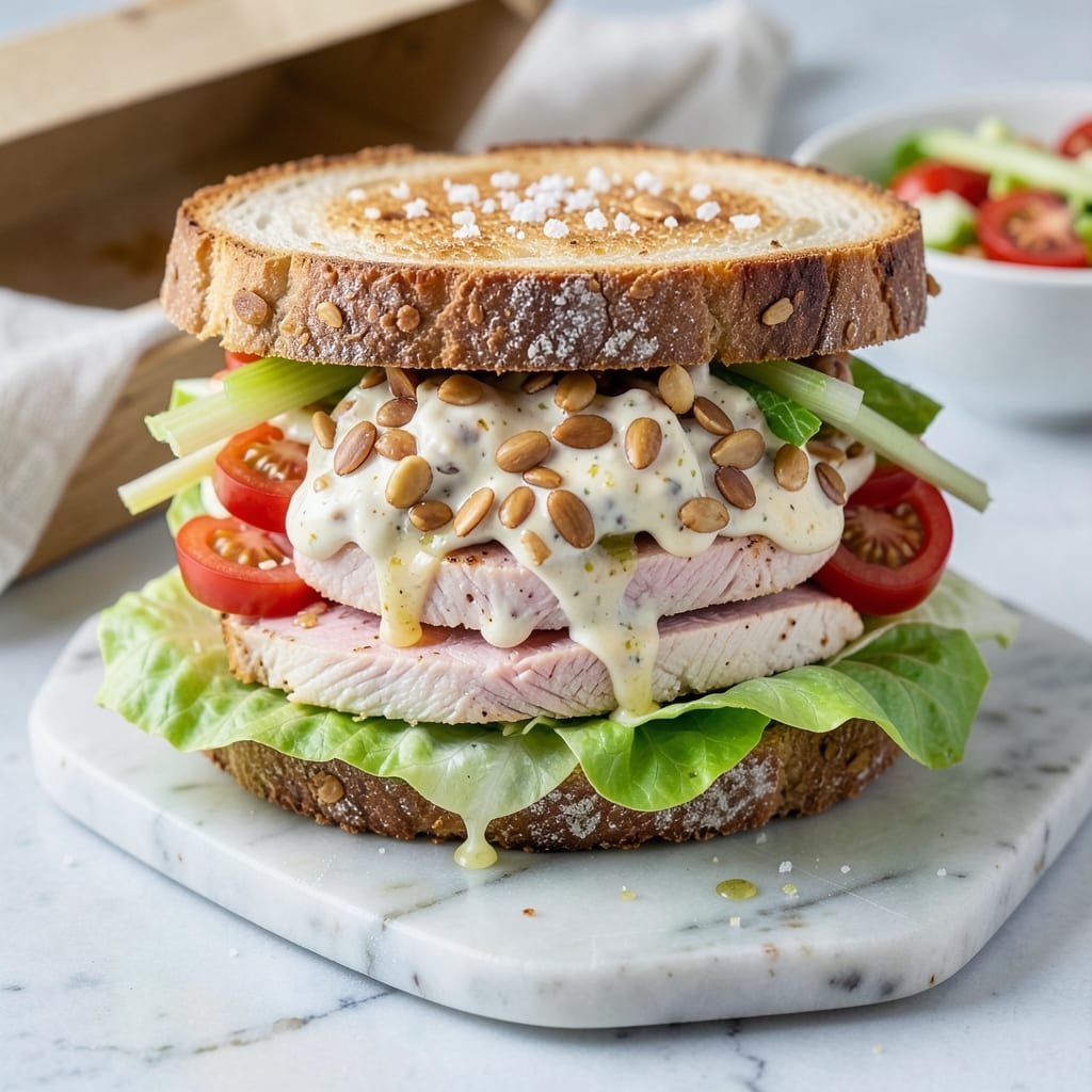 Almond Chicken Salad Sandwich Recipe: Crisp Celery and Almond-Toasted Creaminess