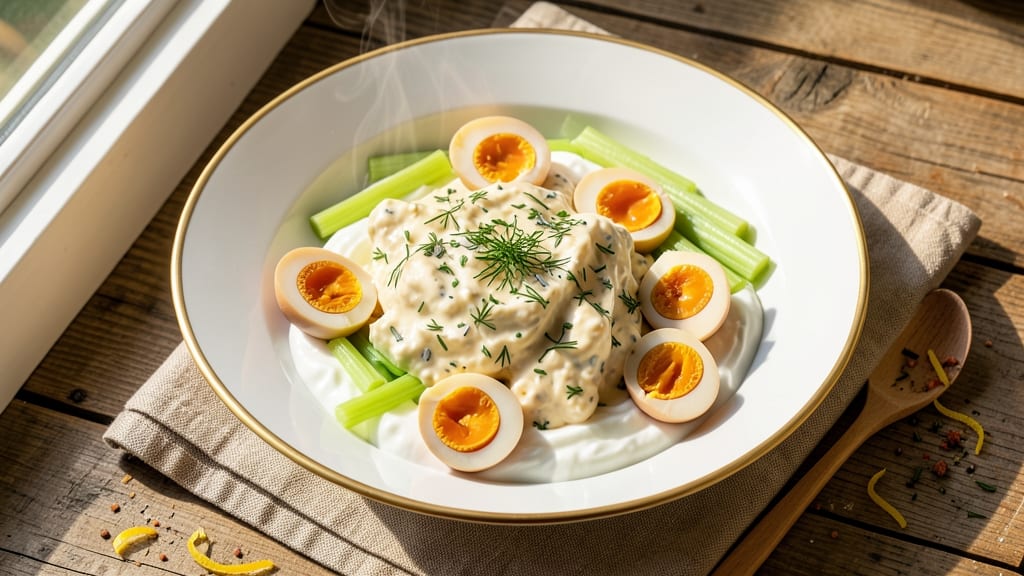 Award-Winning Egg Salad Recipe: Celery Crown Crunch Meets Herbed Yogurt Creaminess