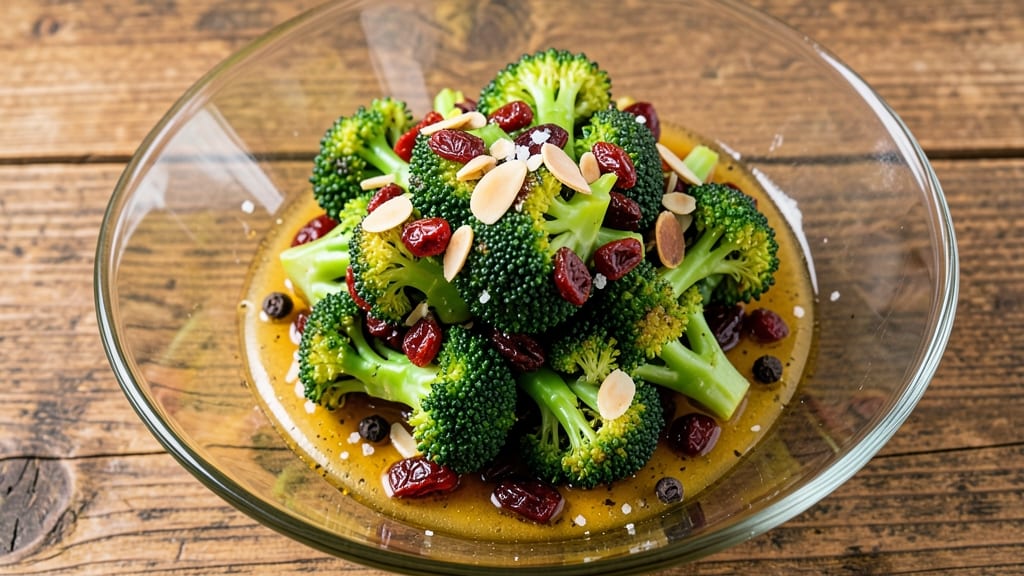 Broccoli Dried Cranberry Salad Recipe: Sweet-Tart Crunch With Creamy Citrus Dressing