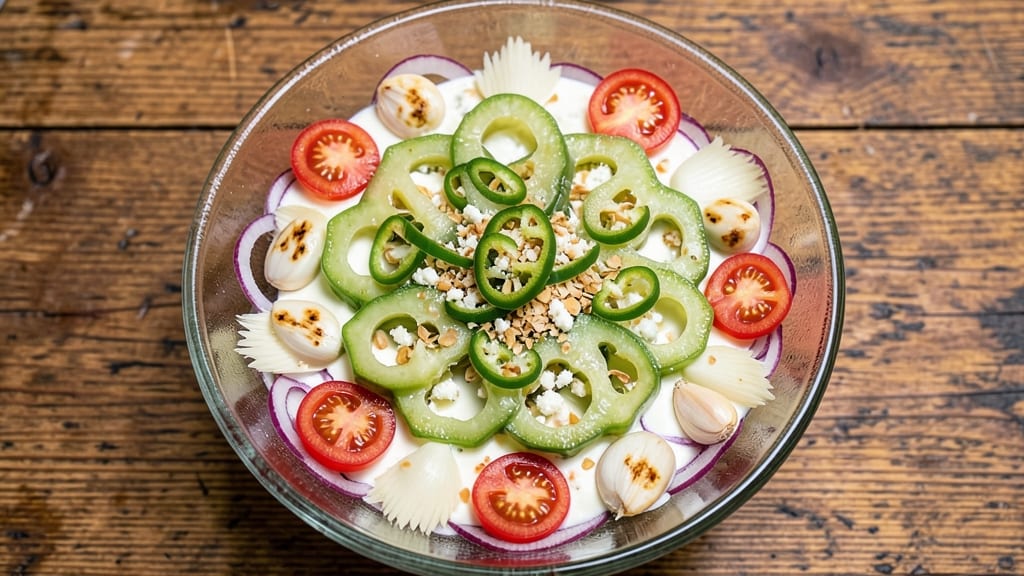 Filipino Ampalaya Salad Recipe: Crunchy Hearts of Palm and Tangy Vinegar Bliss