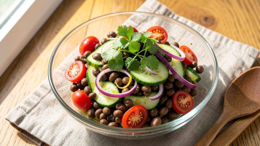 Black Peas Salad Recipe: Earthy Protein-Packed Picnic Power Bowl