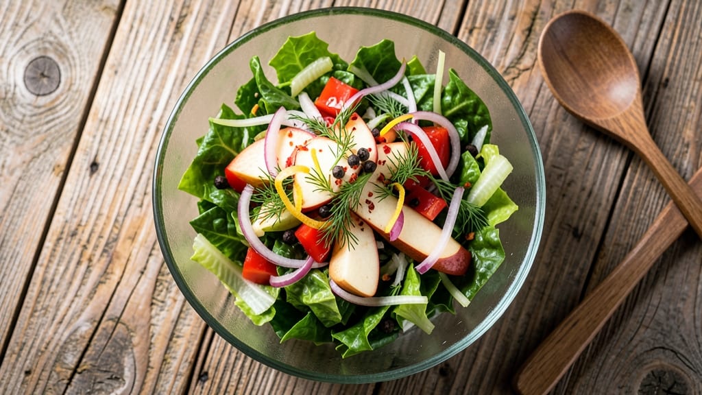 Bravo Restaurant Chopped Salad Recipe: Crisp Celery Crowns Meets Tangy Dill Ranch Velouté
