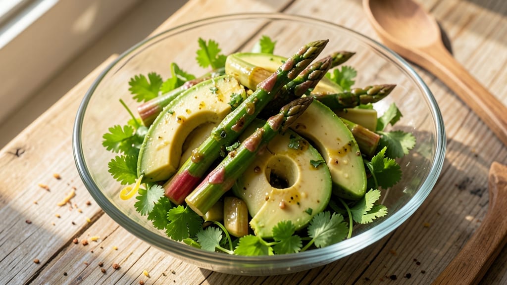 Asparagus and Avocado Salad Recipe: Bright Green Bite With Citrus-Lime Zing