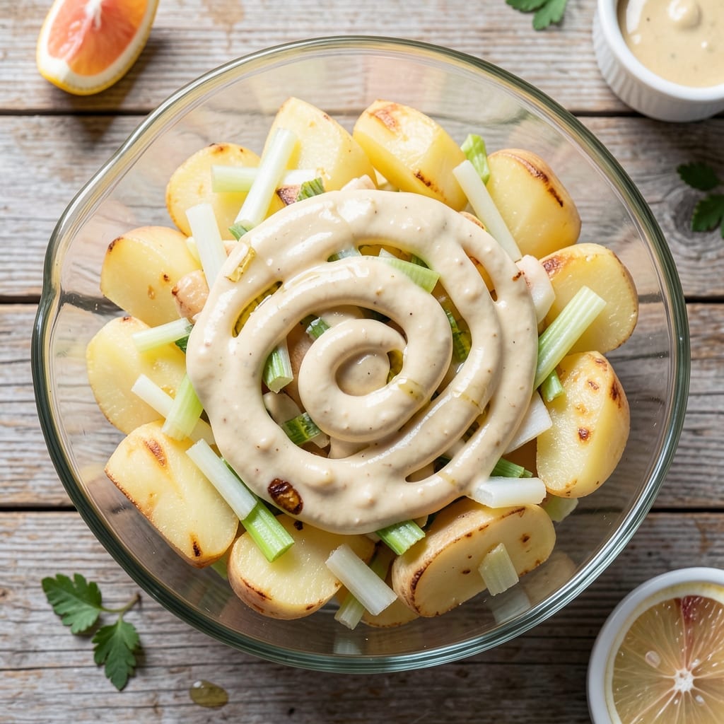 Aioli Potato Salad Recipe: Garlicky Mayo Magic with Crisp Celery Bites