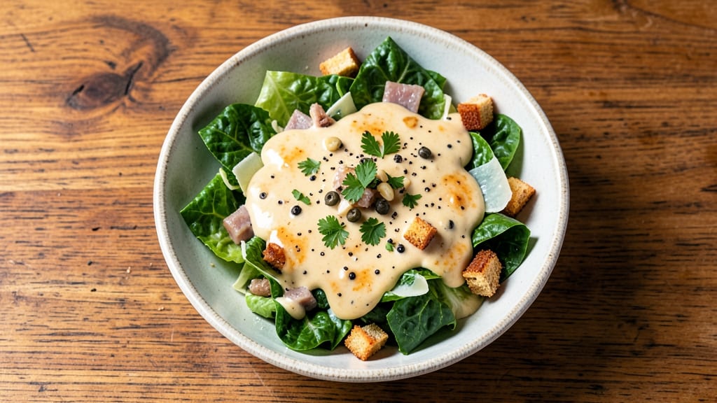 Caesar Salad Recipe With Capers: Briny Umami Crunch Over Creamy Anchovy Dressing