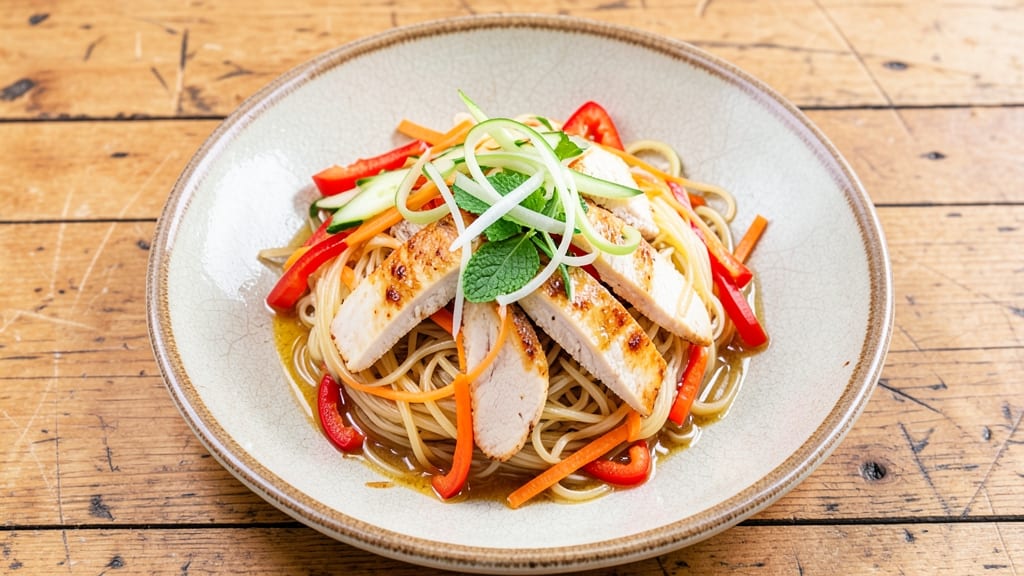 Asian Oriental Salad Recipe: Crunchy Noodles With Tangy Sesame Dressing