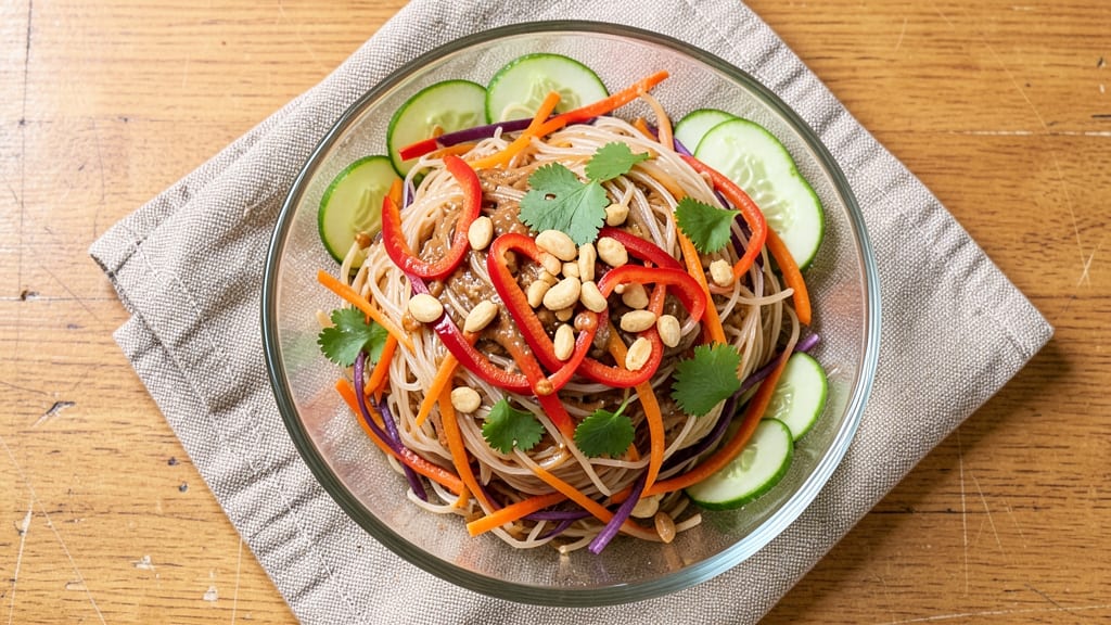 Bean Thread Noodle Salad Recipe: Silky Glass Noodles With Tangy Peanut-Lime Dressing