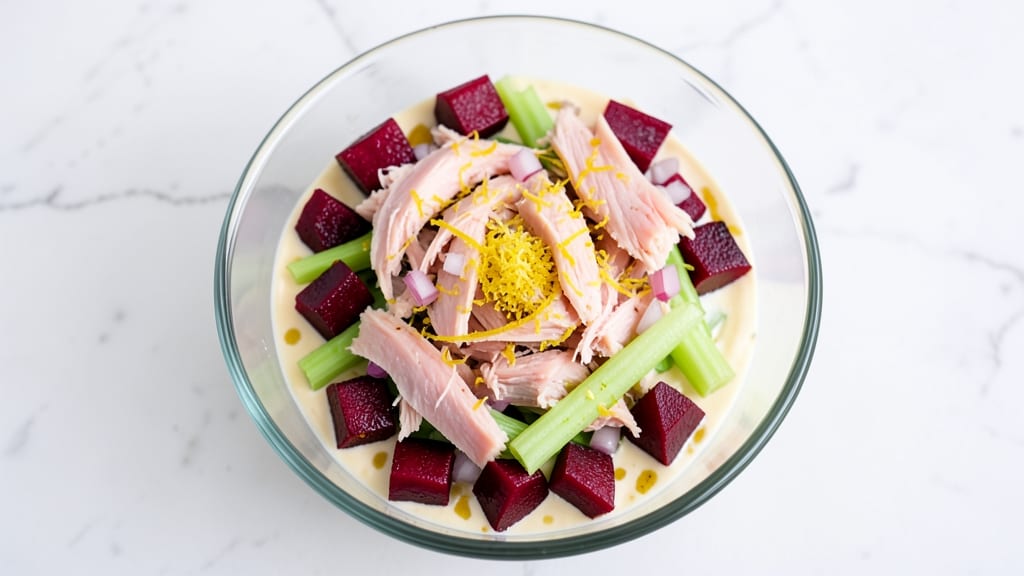 Beet Tuna Salad Recipe: Earthy Sweetness Meets Crunchy Celery Crowns