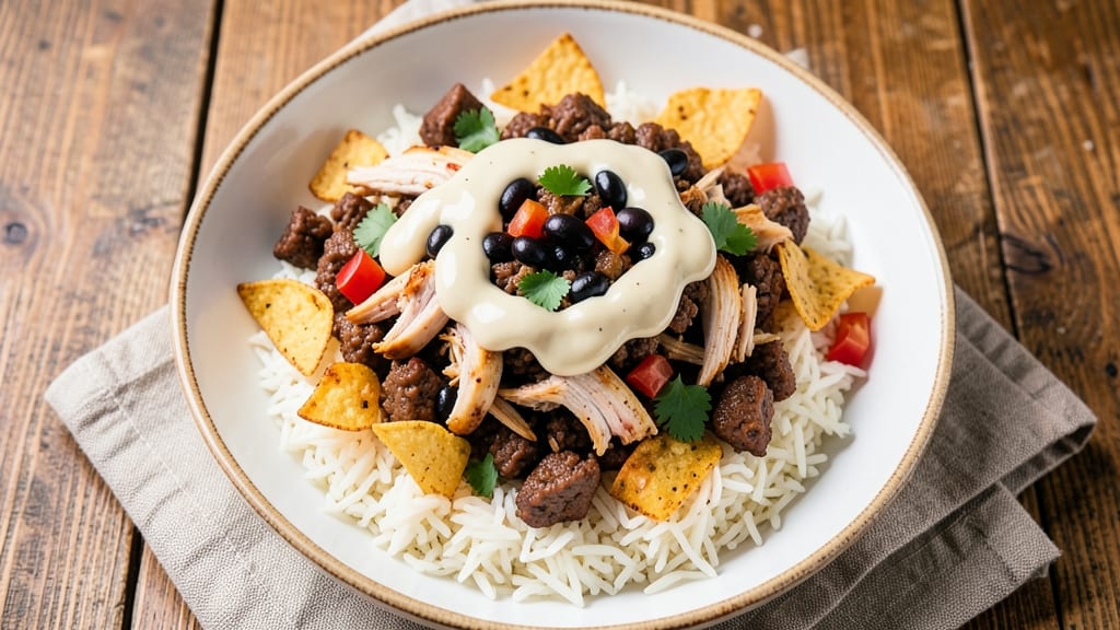 Burrito Salad Recipe: Crunchy Toppings Over Creamy Ranch Bliss
