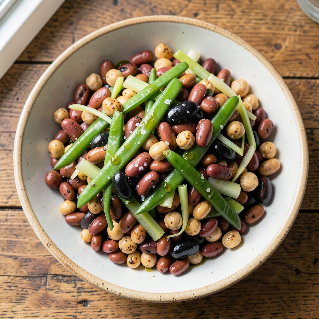 Six Bean Medley Salad Recipe: Colorful Pantry Staples in 15 Minutes
